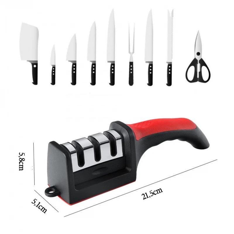 Amolador de facas, 3 opções de amolar para uma faca mais eficaz no corte! - online Totally
