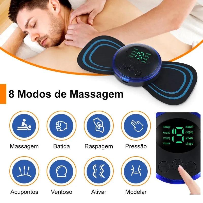 MIni massageador elétrico para alívio das dores musculares! - online Totally